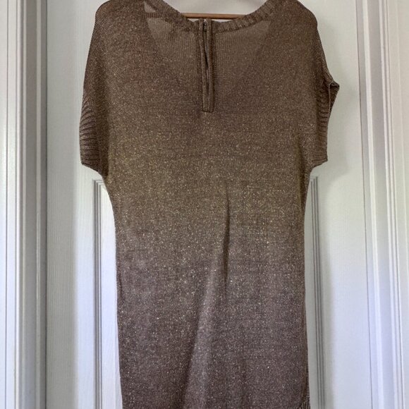 Arden B Metallic Knit Tunic Sweater – Size M - Picture 3 of 6